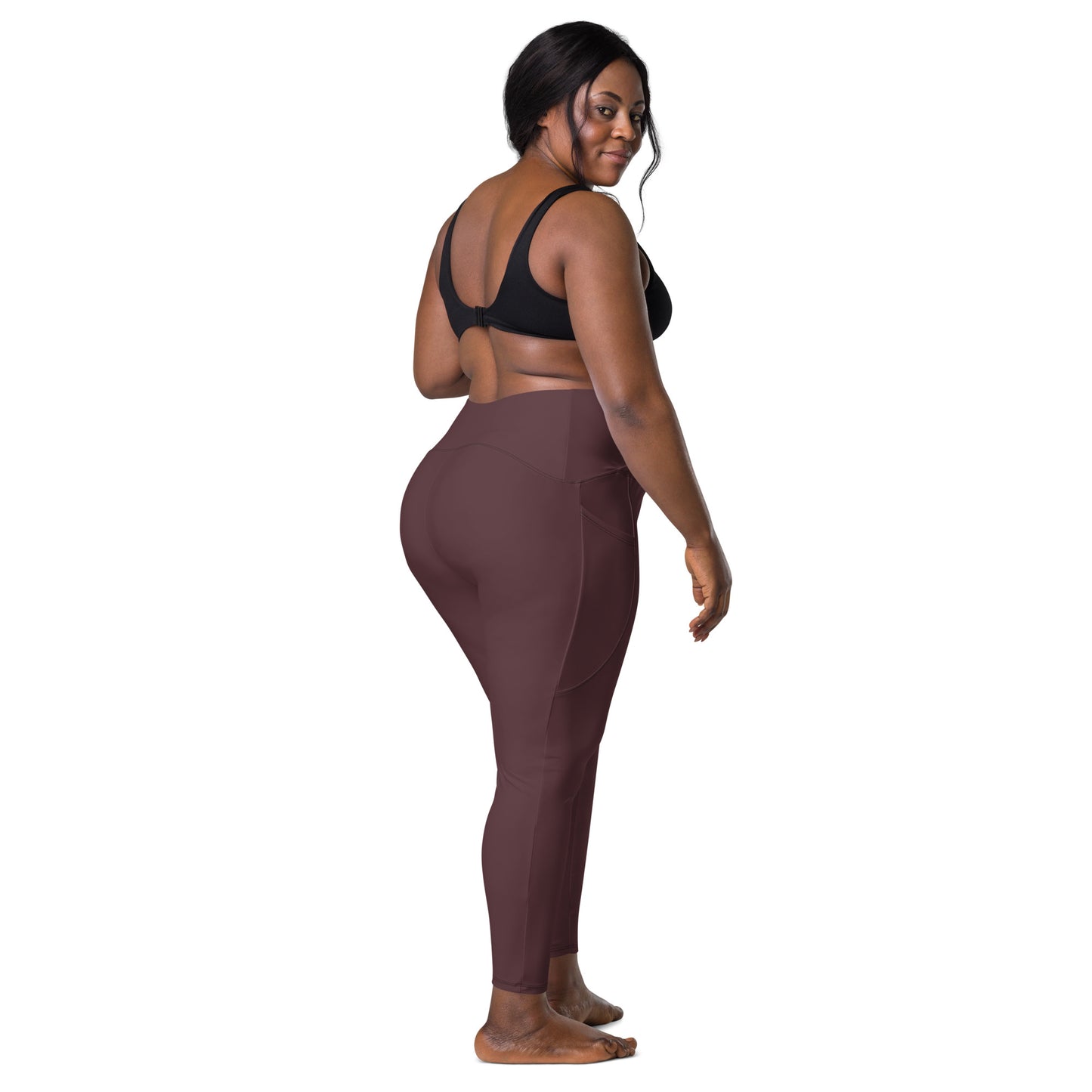 Vuk Cabernet Crossover leggings with pockets
