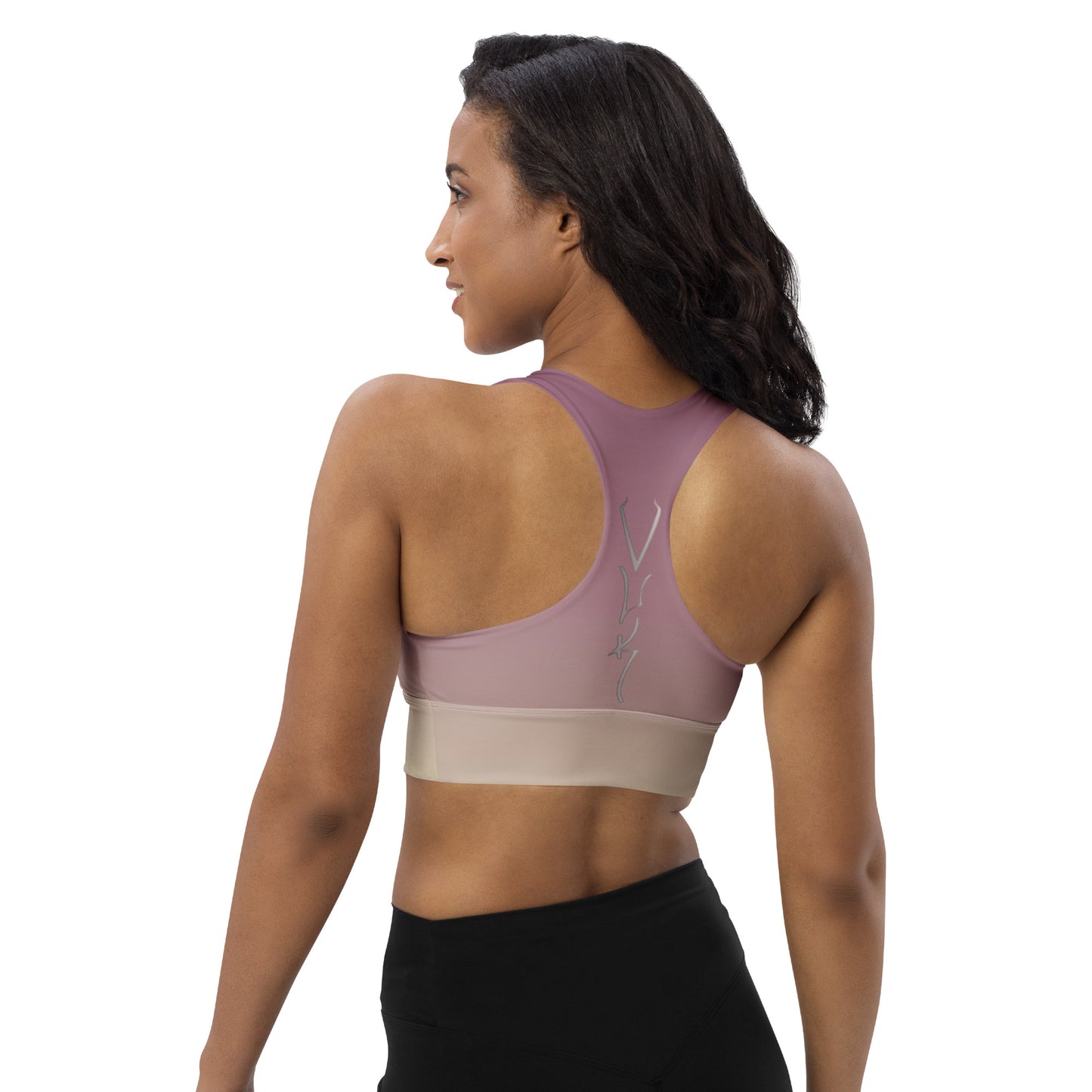 Vuk Mauvey Longline sports bra