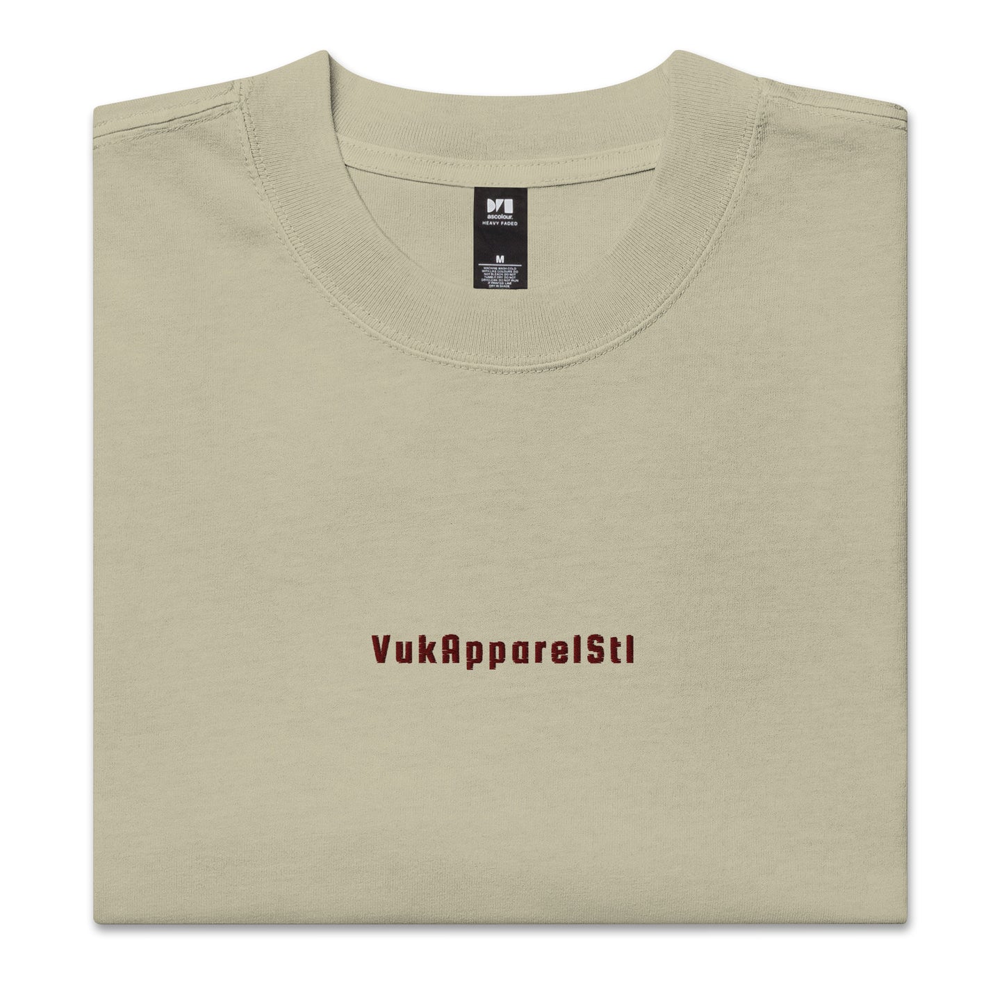 Vuk Apparel Stl Embroidered Oversized faded t-shirt