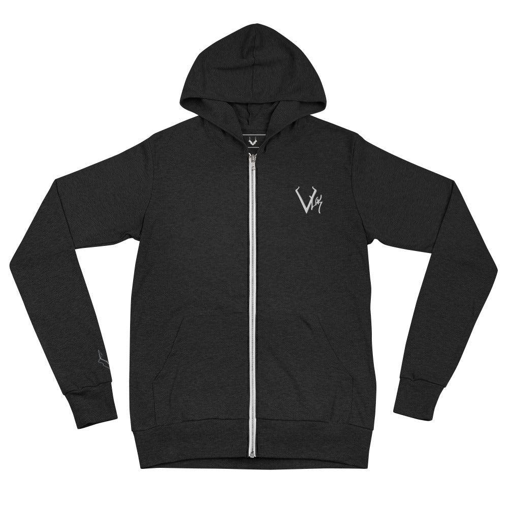 Vuk Embroidered zip hoodie