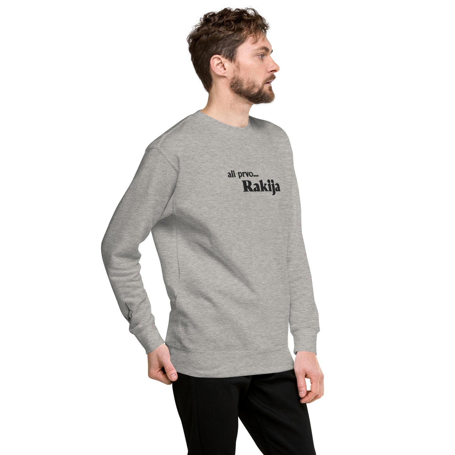 Vuk Rakija Embroidered Premium Sweatshirt