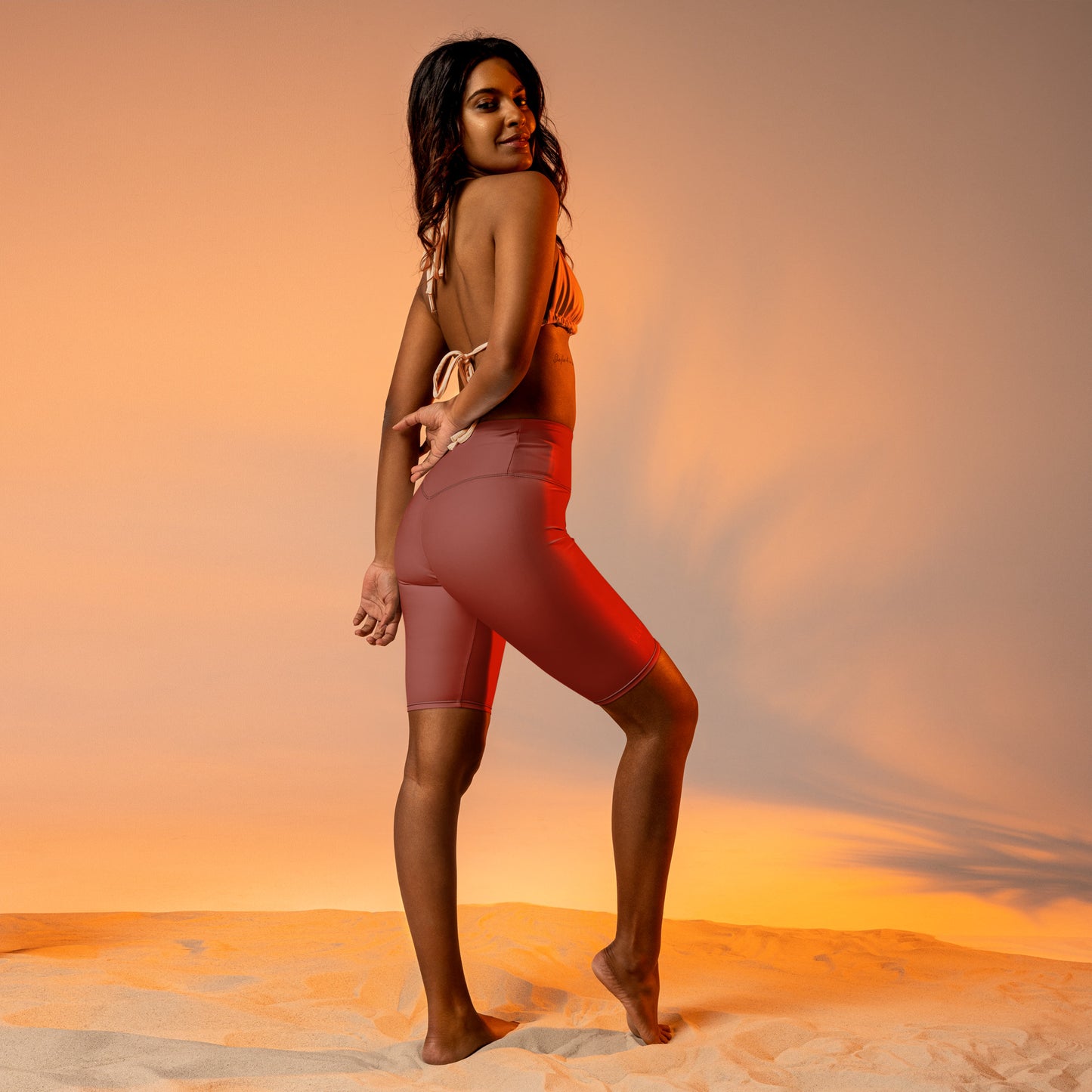 Vuk Apparel Terracotta Biker Shorts