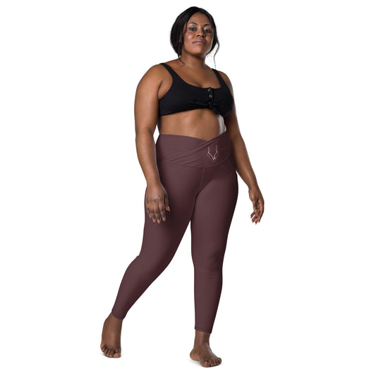 Vuk Cabernet Crossover leggings with pockets