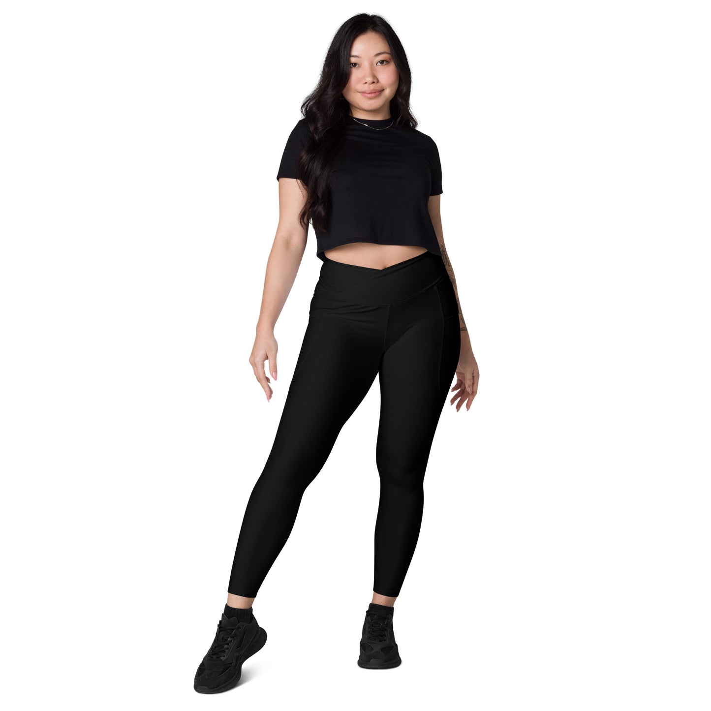 VukApparel Crossover leggings with pockets