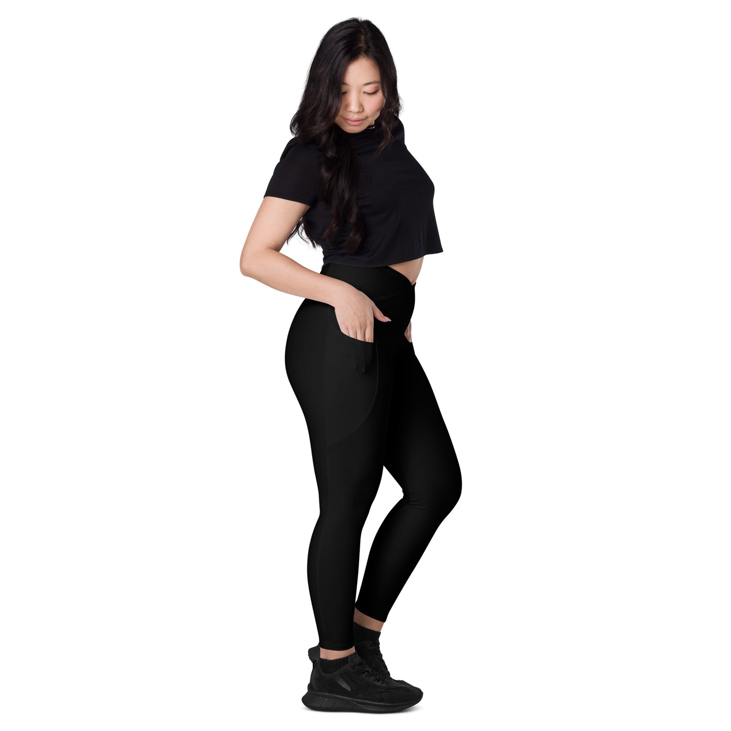 VukApparel Crossover leggings with pockets