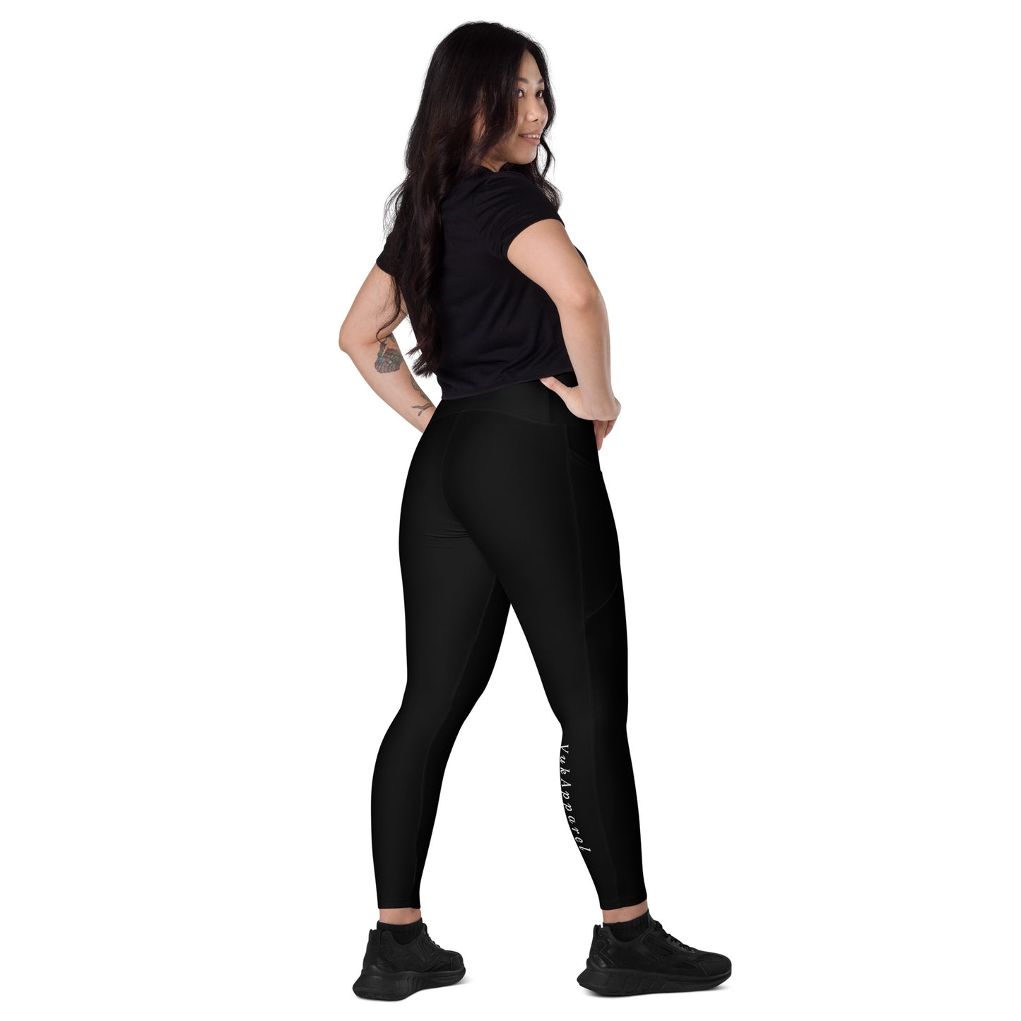 VukApparel Crossover leggings with pockets