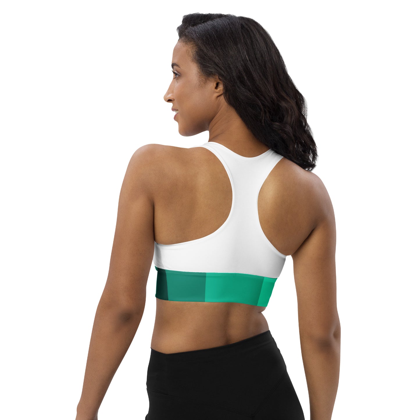 Vuk Teals Longline sports bra