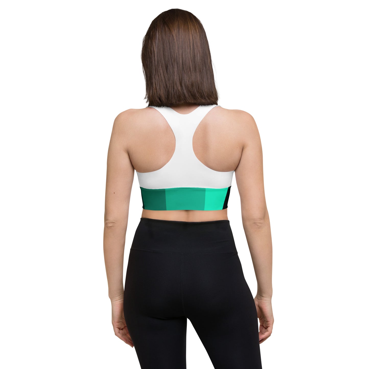 Vuk Teals Longline sports bra