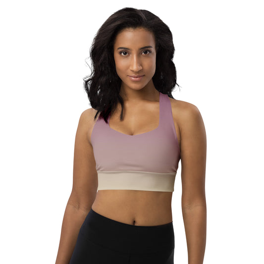 Vuk Mauvey Longline sports bra