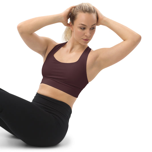 Vuk Cabernet Longline sports bra