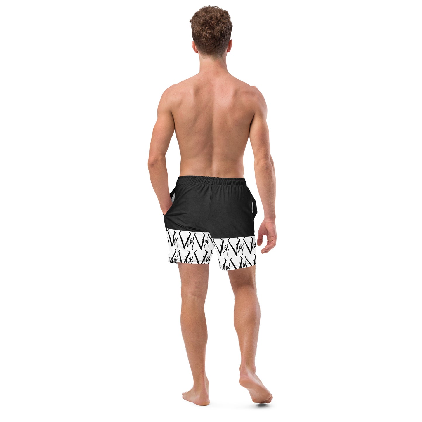 Vuk Black and White Men's swim trunks