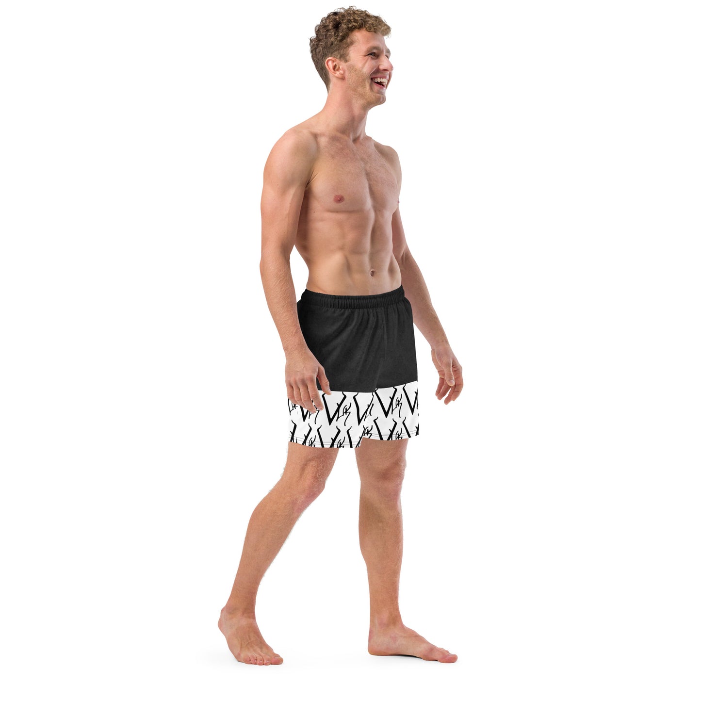 Vuk Black and White Men's swim trunks