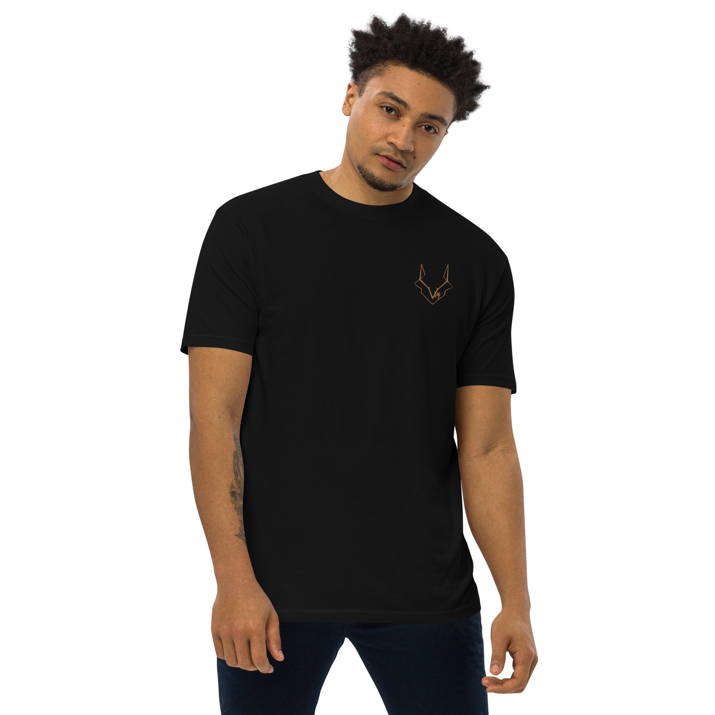 Vuk Embroidered Men’s premium heavyweight tee