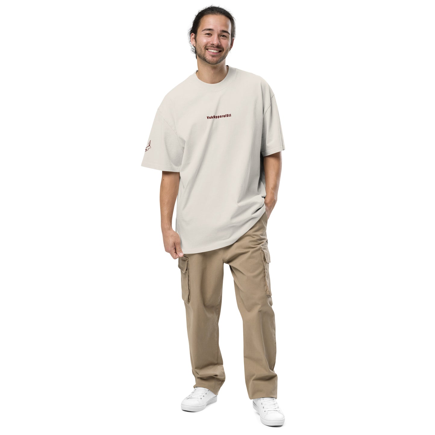 Vuk Apparel Stl Embroidered Oversized faded t-shirt