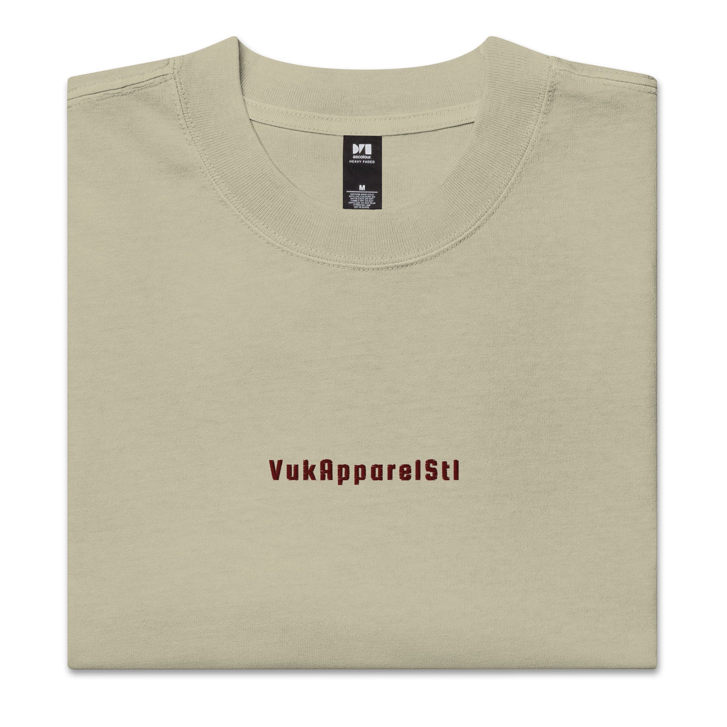 Vuk Apparel Stl Embroidered Oversized faded t-shirt