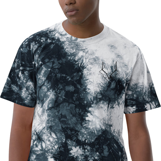 Vuk Embroidered Oversized tie-dye t-shirt