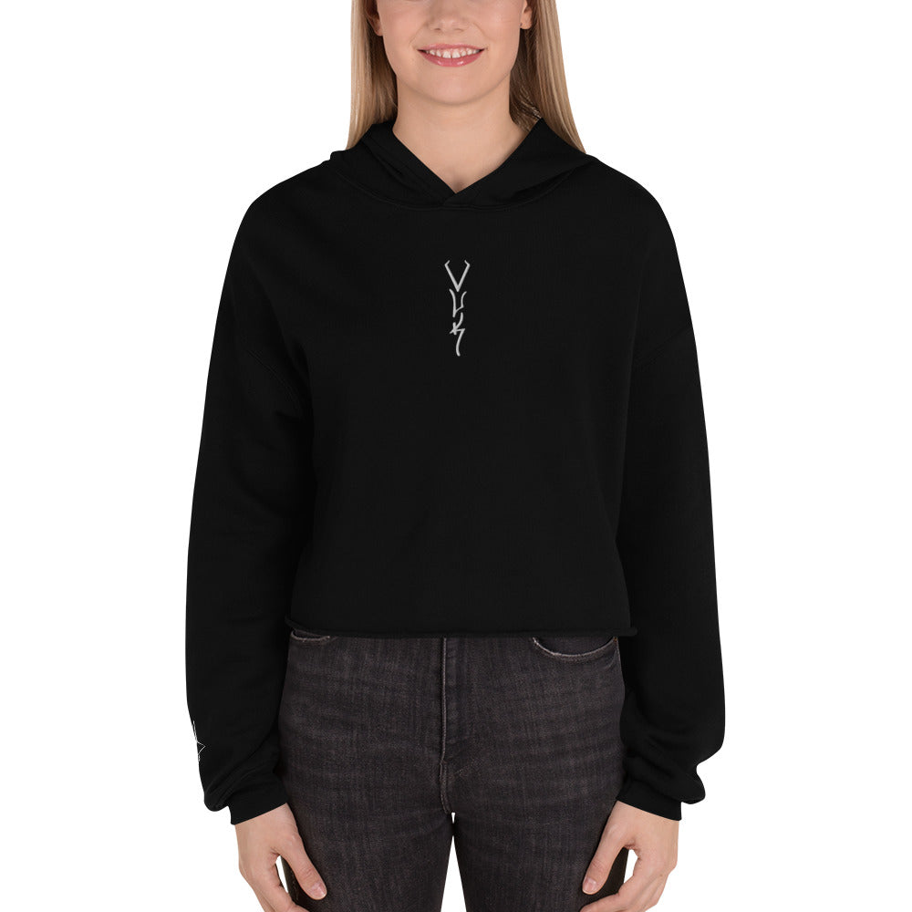 Vuk Embroidered Crop Hoodie