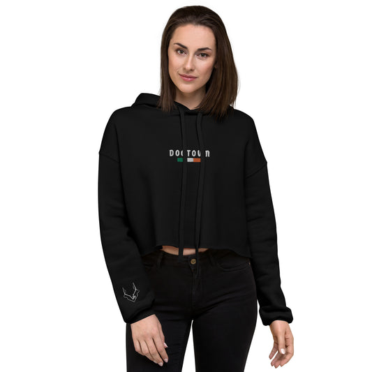 Vuk Dogtown Embroidered Crop Hoodie