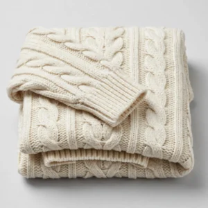 Cream Cable-Knit Sweater