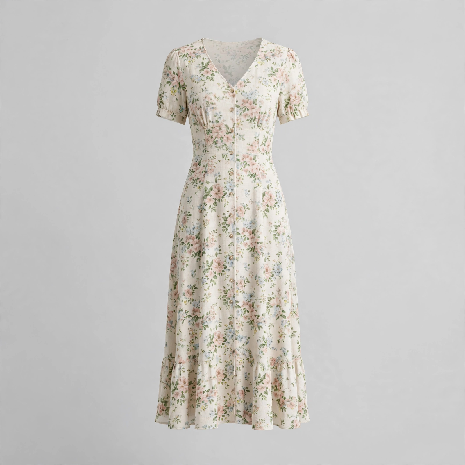 Floral Summer Midi Dress